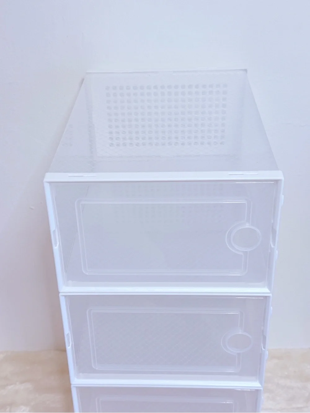 White Stackable 4-Drawer Home Storage Organizer